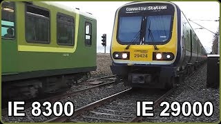 Irish Rail 8300 + 29000 Class Trains - Dun Laoghaire, Dublin