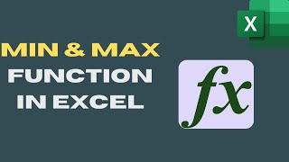 How to Use The MIN and MAX Function in Excel | Smallest and Largest Number in MS Excel