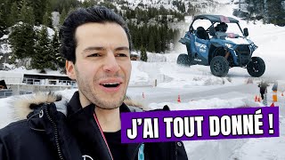 On se fait atomiser en course de buggy sur glace.