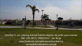 Chorillos 9 alquiler con catering Adonai Eventos jardin para eventos