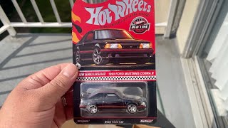 Unboxing Hot Wheels RLC 1993 Ford Mustang Cobra R Membership Club Car Patch & Button Pin #unboxing