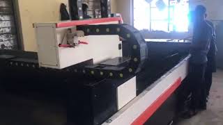 Fiber laser cutting machine working on India customer factory 12.19