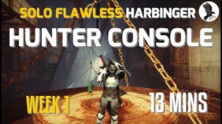 Solo Flawless Hunter Harbinger on console in 13 Mins