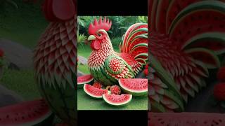 Amazing cock so cute watermelon 😋🐔 #shorts #CuteAcademy #viral #cute #trending #funny #shortfeed