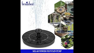 02897 Solar Power Fountain Water Pump Pompa Semprotan Air Mancur Kolam Taman