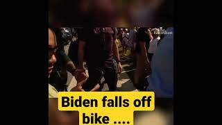 President biden falls from bike #biden #foxnews #thefive #bidenfalls #viral