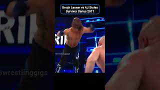 Brock Lesnar vs AJ Styles Survivor Series 2017 #wwe #brocklesnar #ajstyles