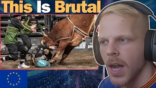 European Reacts To US Bull Riding Sports