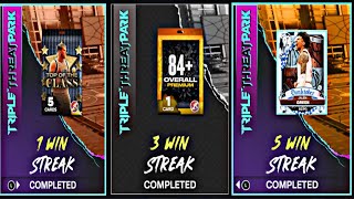 5 GAME WIN STREAK TRIPLE THREAT PARK FREE DIAMOND NBA2K25 MYTEAM