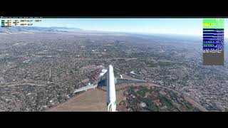 Airbus A320 landing Albuquerque extreme winds