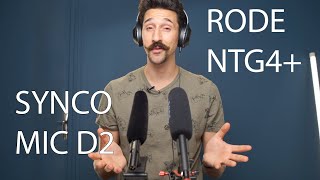 Synco mic D2 vs ntg4+ 250$ battle RAW audio