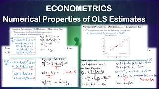 Numerical Properties of OLS Estimates (WITH PROOFS)