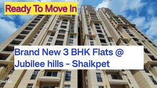 Brand New 3BHK flats for sale in Hyderabad || Very near  to IT Hub || Shaikpet - Jubilee Hills