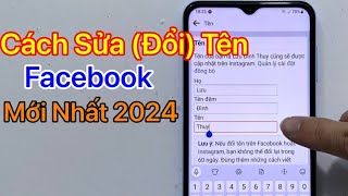 Cách sửa tên Facebook. Cách Đổi Tên Facebook mới nhất 2024