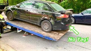 TOW TRUCK Towing Junk Car in HOA