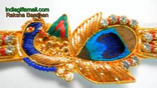 Peacock Zardosi Rakhi