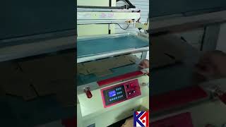 Large flat screen printer, cardboard screen printing machine