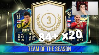 INSANE BUDNESLIGA TOTS PACKED FROM 84x20 ICON SWAPS PACK! FIFA 21