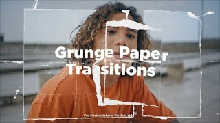 Grunge Paper Transitions For Premiere Pro