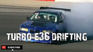 Turbo BMW E36 3 Series Drifting - Slide Society - Jefferson Speedway