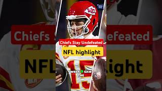 NFL Week 9 Recap  Chiefs Stay Undefeated, Lions Shine