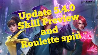 Marvel Future Fight V5.4.0 Character skill preview and Roulette spin