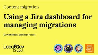 Using Jira to manage a content migration