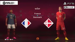 FIFA 23 France vs Denmark - Qatar 2022™ Group Stage - PS5™ Gameplay [4K60]