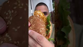 Crispy Chicken Burger Rezept  #shorts