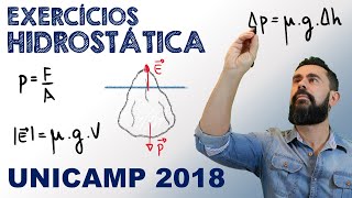 Unicamp 2018 - Lei de Stevin - Hidrostática | Física - Primeira Fase