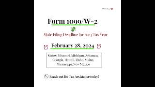 Form 1099 & w2 deadline #Taxdeadlines