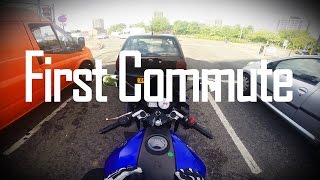 First Commute on the Yamaha R125 | Scorpion | Go Pro Hero 3+