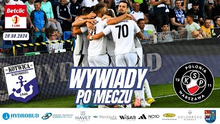 Wywiady pomeczowe z zawodnikami Kotwicy Kołobrzeg : Marek Kozioł, Michał Kozajda, Filipe Oliveira