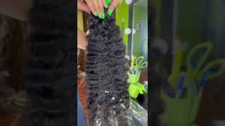 Burmese Curly Bundles ASMR #rawhair #curlyhair #curlybundles #burmesehair #houstonwigs #houstontx