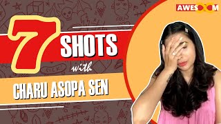 Charu Asopa Sen tells her favourite abusive words? | 7 Shots | Charu Asopa Sen on Crush | Interview