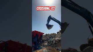 Crushing it! #concrete #recycling #trash