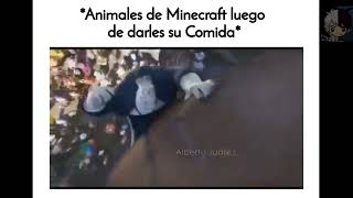 Animales de Minecraft luego de darles su comida 🥵🤌🏼