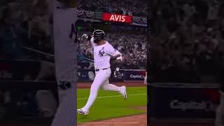 New York Yankees Gleyber Torres hits 3 Run Home Run against the Dodgers in Game 4 : World Series