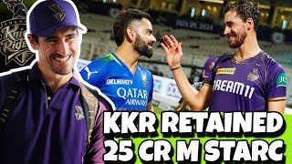 IPL 2025: M STARC Retain or Release? KKR Final Decision | Mega Auction 2025