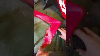 Plastic welding on the CRF250L side panel