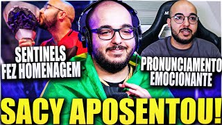 SACY ANUNCIA SUA APOSENTADORIA! RECEBEU HOMENAGEM DA SENTINELS e FEZ PRONUNCIAMENTO EMOCIONANTE