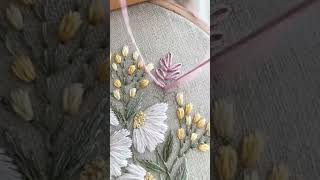 tulip embroidery trick #embroiderycreation #short