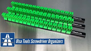 Olsa Tools Magnetic Screwdriver Organizers and Custom Screwdriver Drawer Setup