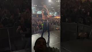 Rhea Ripley makes her entrance at fanatics fest