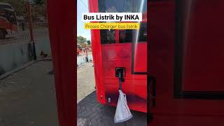 BUS LISTRIK by INKA, charger di terminal Bungurasih Surabaya