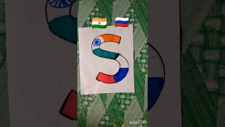 India is the best🇮🇳+🇷🇺 || India & Russia flags #art #flag #painting #drawing #india #russia #shorts