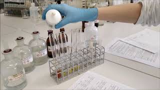 Identification of cations and anions in water solution