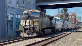 NS 4111 leading amtrak 11