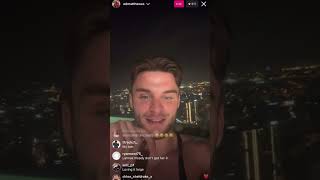 Ed Matthews Smokes a Cigar in his Dubai apartment on Live!!