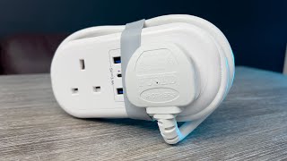 Portable 5-in-1 Travel Power Strip